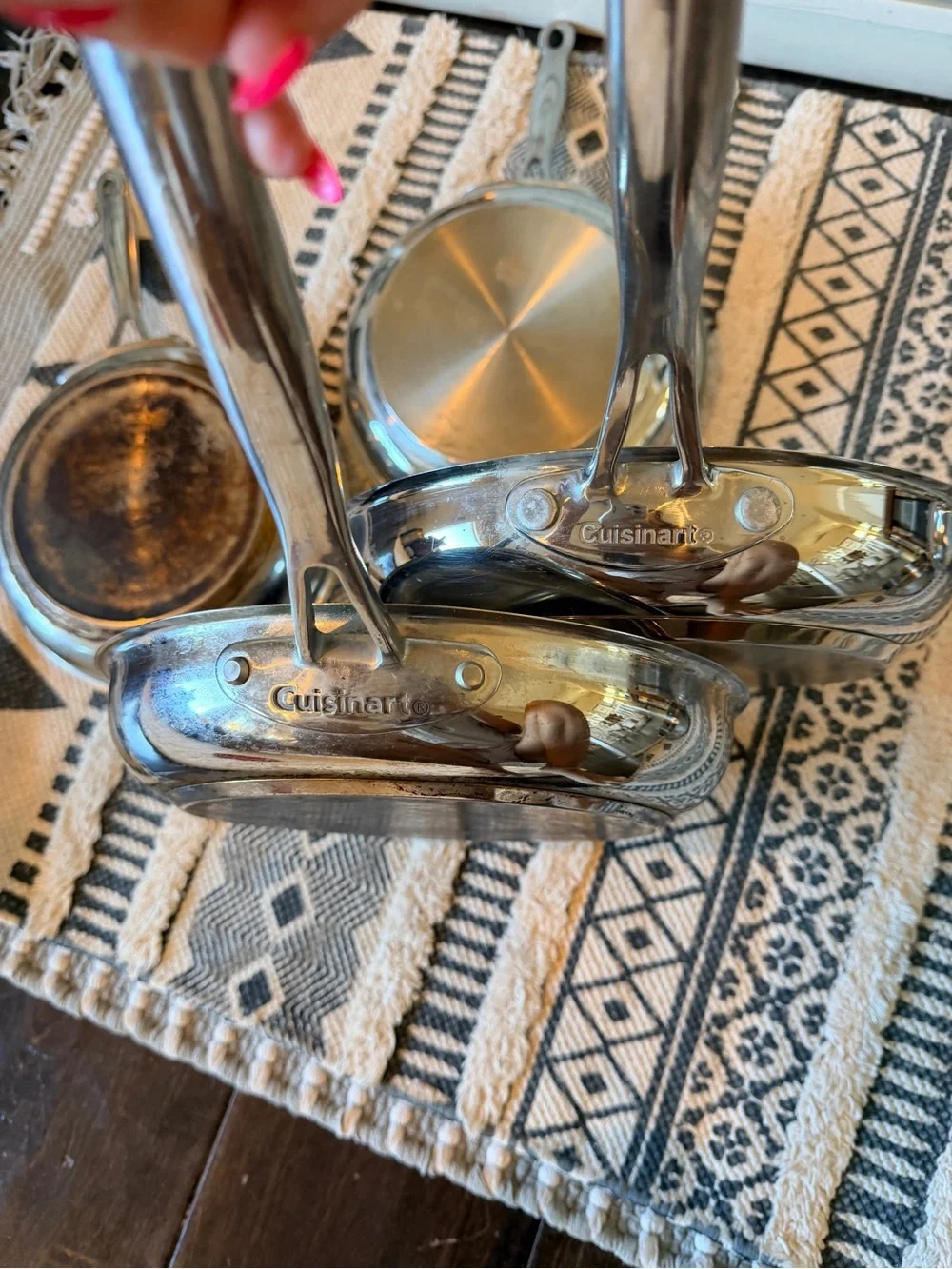 Lot Of 6 Stainless Steel Pans Emeril, Cuisinart, Kitchen Aid